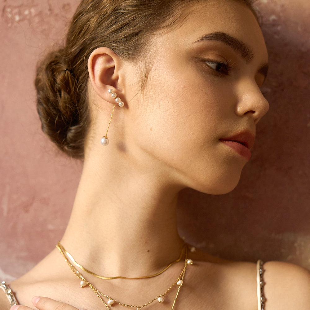 Radiant Pearl Drop Earrings