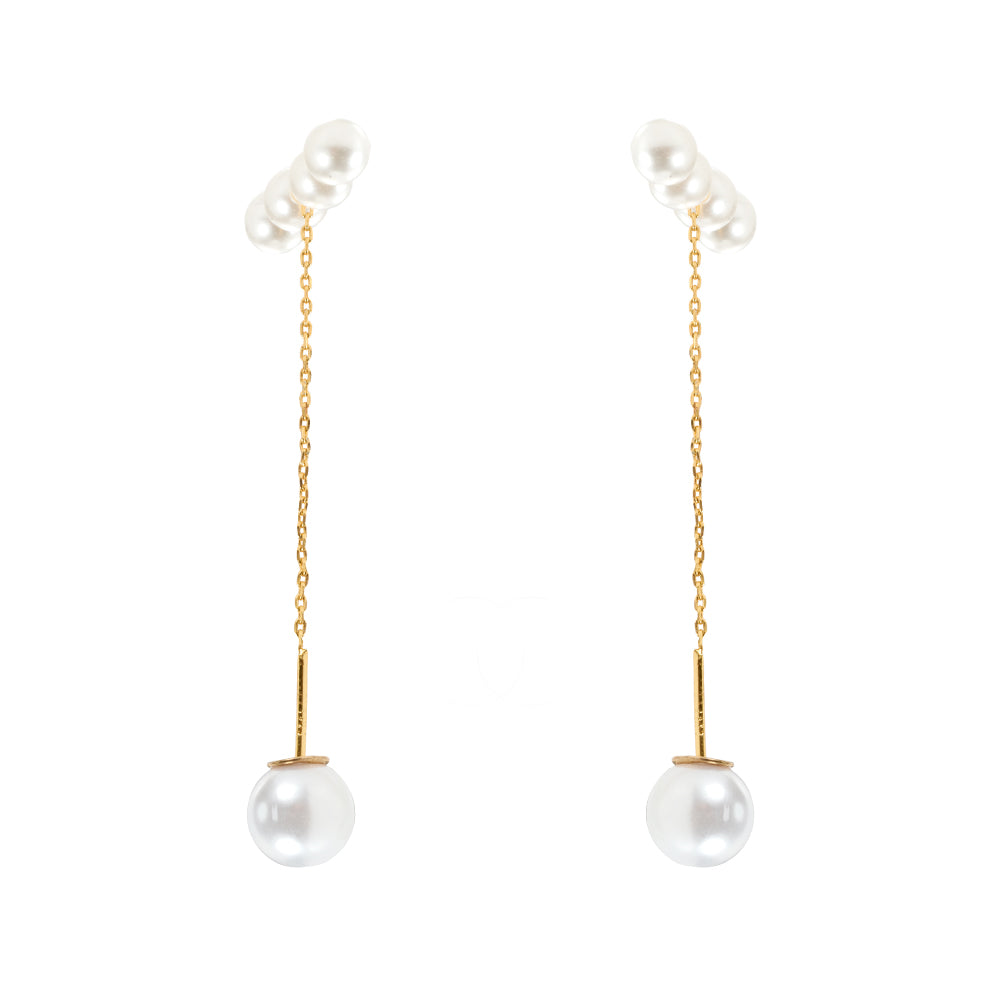 Radiant Pearl Drop Earrings